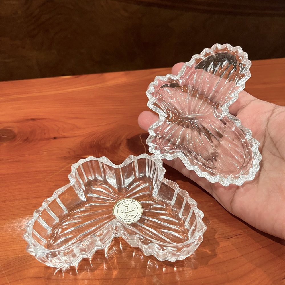 Chrystal Clear butterfly jewelry box